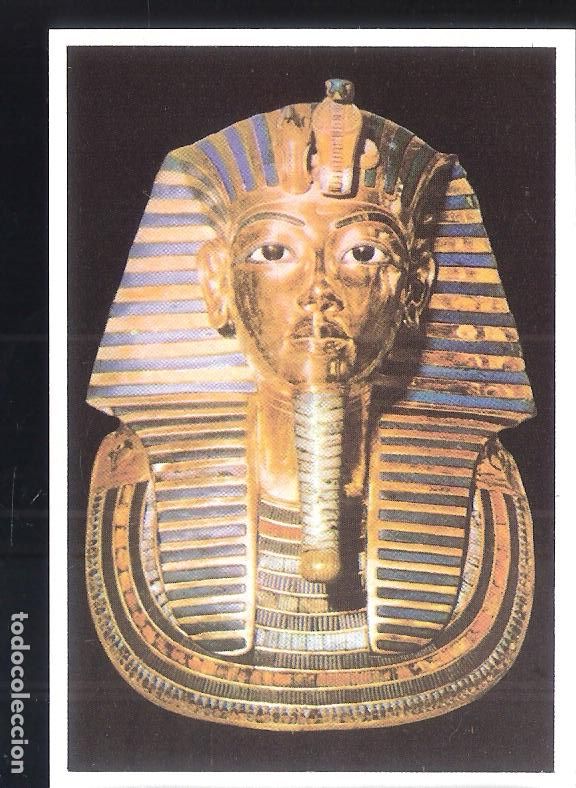Coleccionismo cromos antiguos: M&aacute;scara de Tutankhamen. 259. Ed. Difusora Cultura, S.A. Valencia. 1971. Cromo. 10x9 cm.