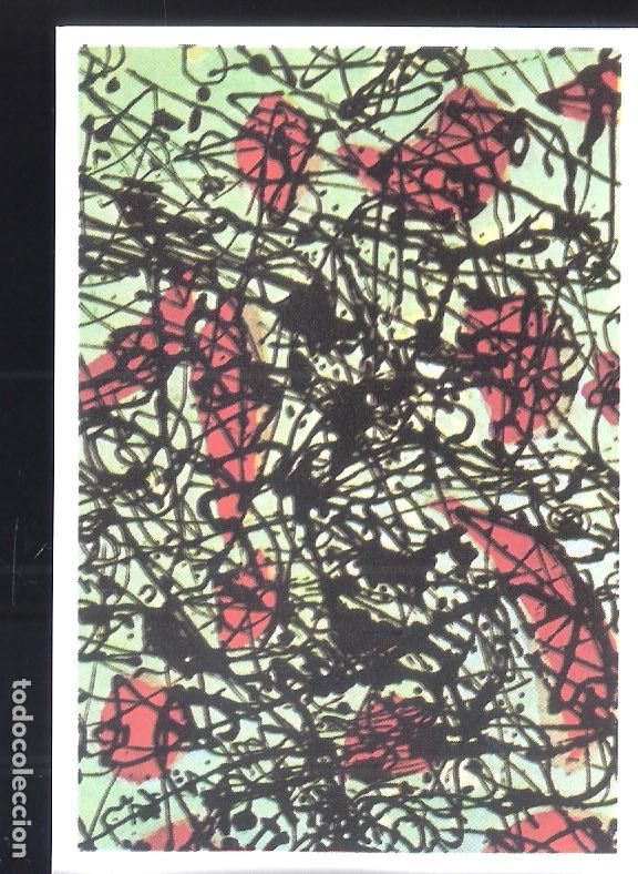 Coleccionismo Cromos antiguos: Jackson Pollock. Numero quince. 254. Ed. Difusora Cultura, S.A. Valencia. 1971. Cromo. 10x9 cm.