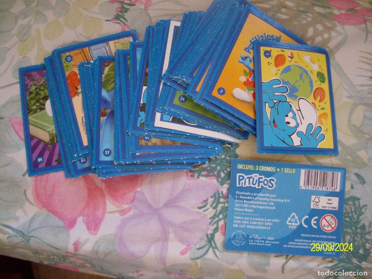 Coleccionismo cromos antiguos: COLECCION COMPLETA LOS PITUFOS ALCAMPO 2024 - Foto 1