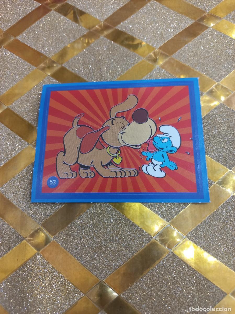 Coleccionismo Cromos antiguos: CROMO NUMERO 53 DE CUIDANDO EL PLANETA CON LOS PITUFOS ALCAMPO !