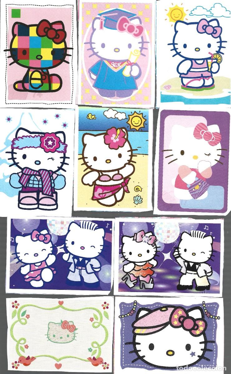Coleccionismo cromos antiguos: 10 CROMOS DE HELLO KITTY NO PEGADOS - Foto 1