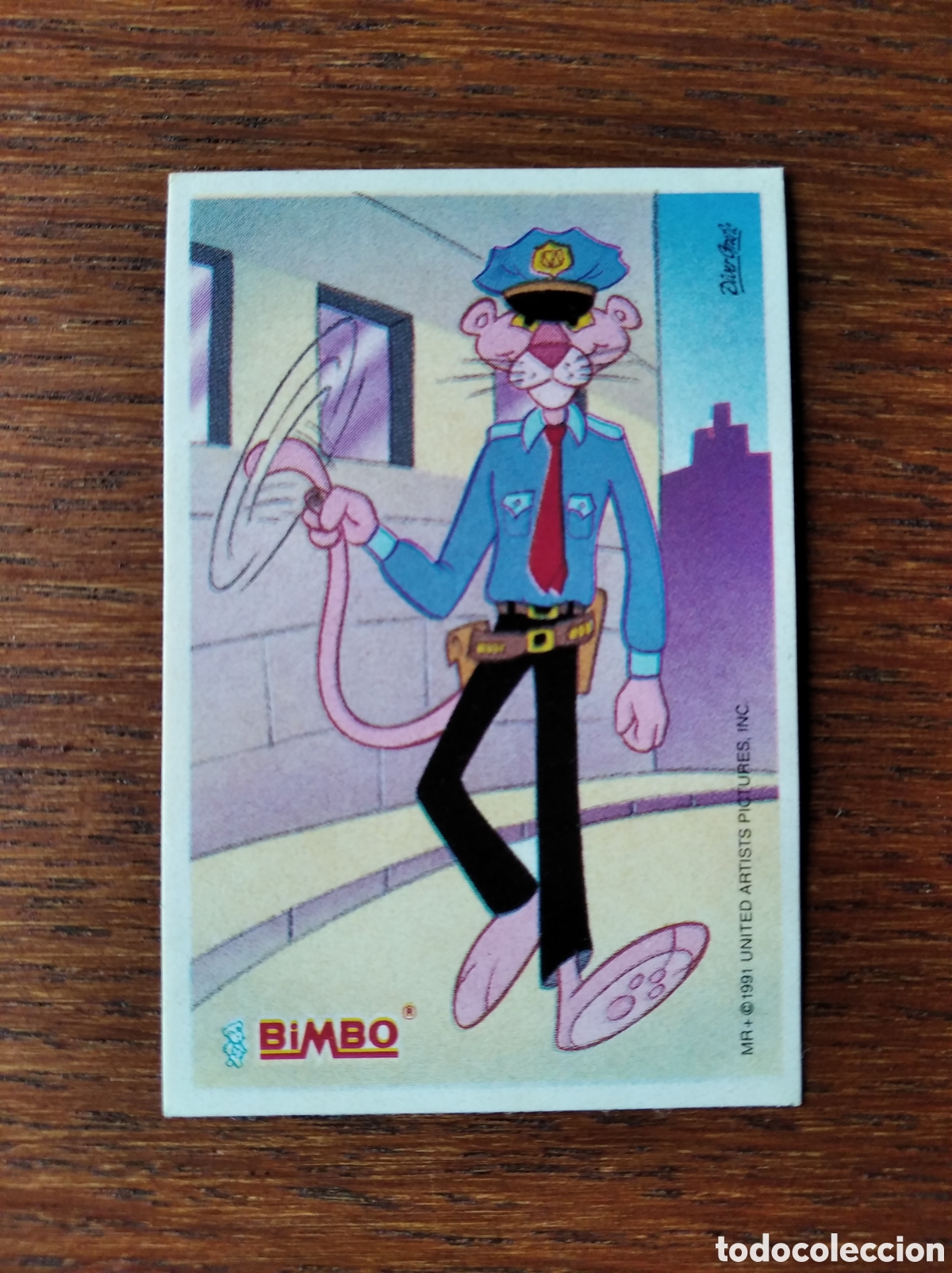 Coleccionismo cromos antiguos: Diver-pegatina Pantera Rosa Bimbo - Foto 1