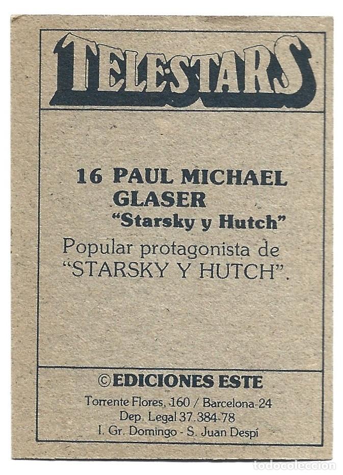Coleccionismo cromos antiguos: CROMOS DE DE TELESTARS DE CASA ESTE N&ordm; 16 PAUL MICHAEL - Foto 2