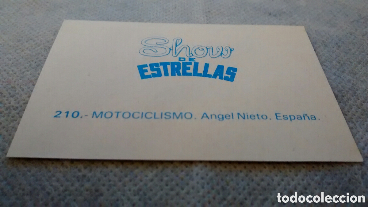 Coleccionismo cromos antiguos: SHOW DE ESTRELLAS, CROMO 210 - Foto 2