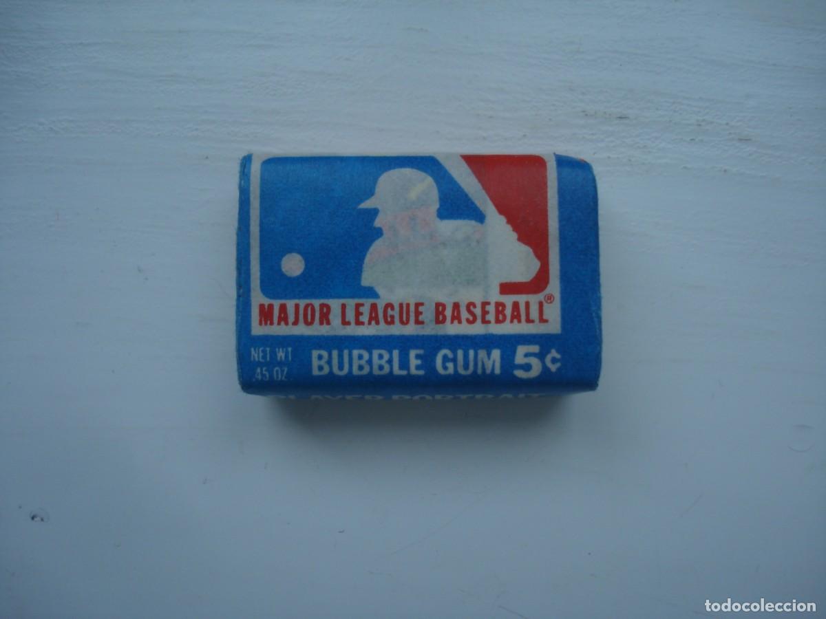 Coleccionismo cromos antiguos: BASEBALL CHICLES SIN ABRIR! KAUGUMMI UNOPENED BUBBLE GUM! - Foto 1