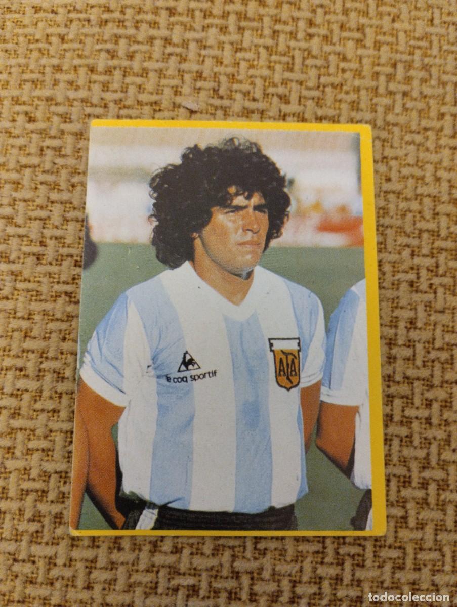 Coleccionismo cromos antiguos: Cromo Maradona Danone - Foto 1