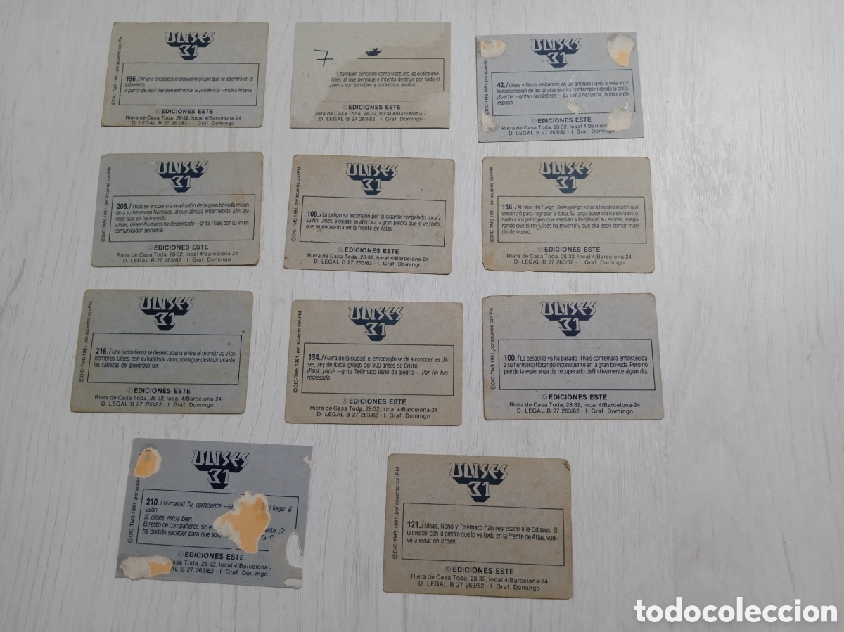 Coleccionismo cromos antiguos: LOTE CROMOS ULISES 31 EDICIONES ESTE 1981 - Foto 2