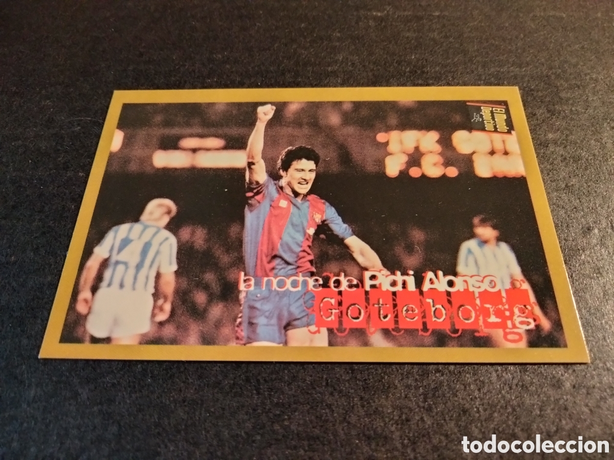Colecionismo Cromos antigos: BARCA D'OR MUNDO DEPORTIVO A&Ntilde;O 1995 LA NOCHE DE PICHI ALONSO GOTEBORG FC.BARCELONA