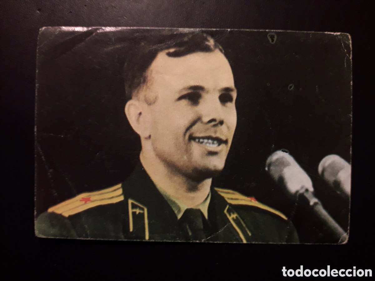 Colecionismo Cromos antigos: YURI GAGARIN HOMENAJE A LA CONQUISTA DEL ESPACIO N&deg; 51 CERVEZA DAMM 1970 SIN PEGAR PEDIDO M&Iacute;NIMO 3&euro;.