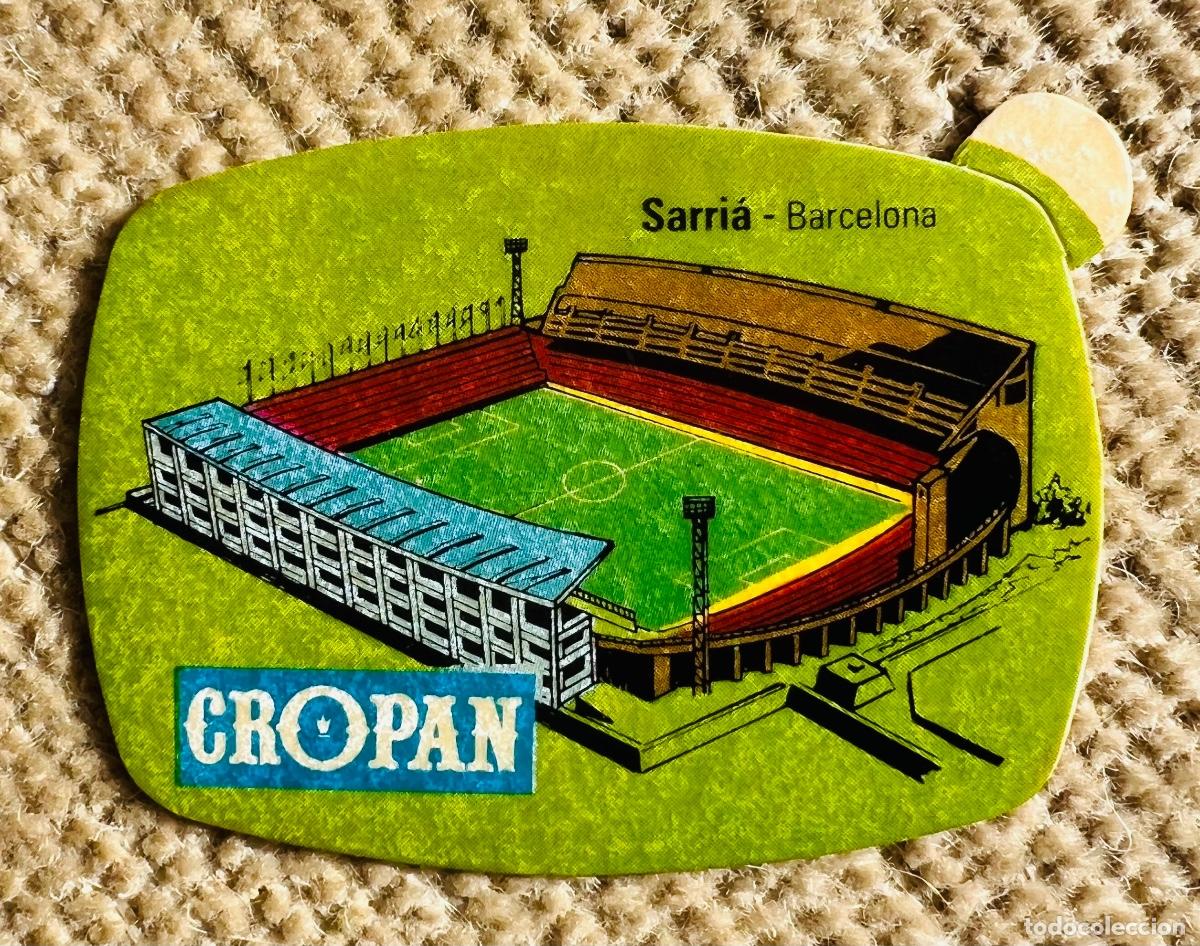 Coleccionismo Cromos antiguos: Cromo Cropan - Estadio Sarri&aacute; (Real Club Deportivo Espa&ntilde;ol) Juega los Mundiales con Cropan 82