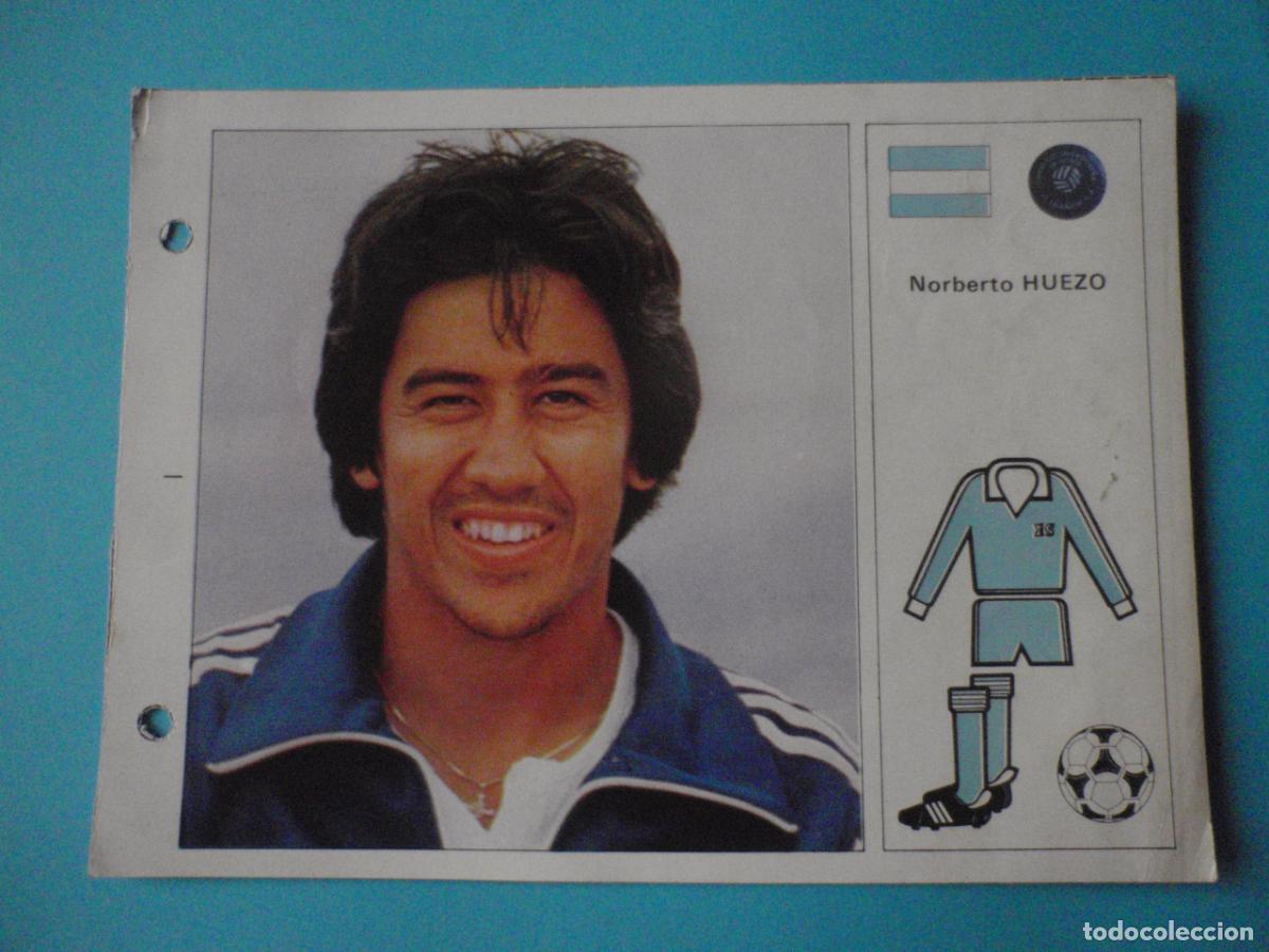 Coleccionismo cromos antiguos: Cromo Ficha N&ordm; 51 NORBERTO HUEZO El Salvador. LAS ESTRELLAS DEL MUNDIAL 82 - Editorial Bruguera 1982