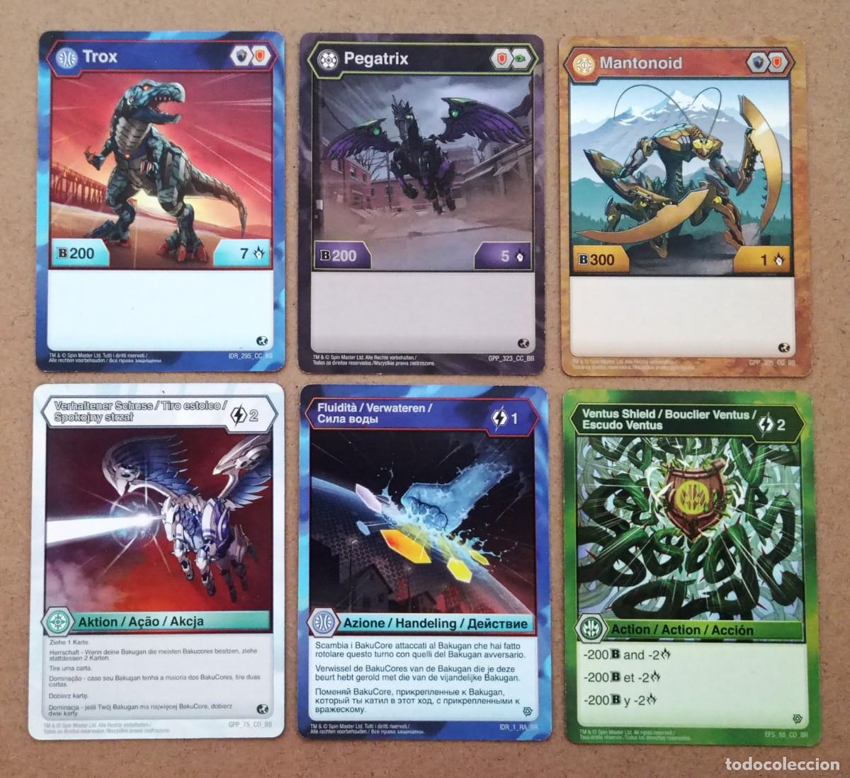 Coleccionismo cromos antiguos: LOTE DE 6 CARTAS BAKUGAN - Foto 1