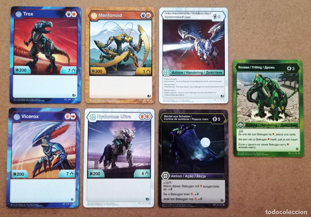 Coleccionismo cromos antiguos: LOTE DE 7 CARTAS BAKUGAN - Foto 1