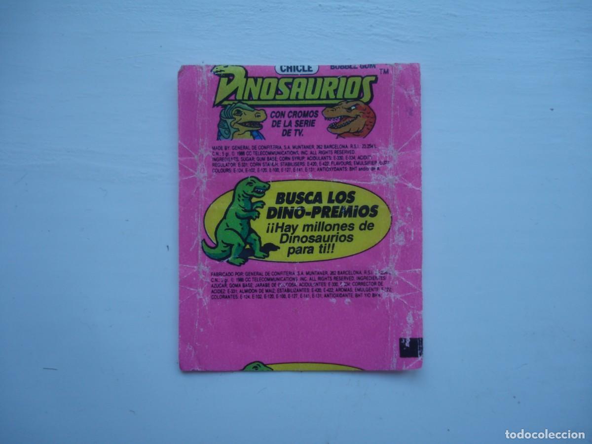 Coleccionismo cromos antiguos: DINOSAURIOS ENVOLTORIO CROMOS CHICLES! WRAPPER KAUGUMMI BILDER BUBBLE GUM! - Foto 1