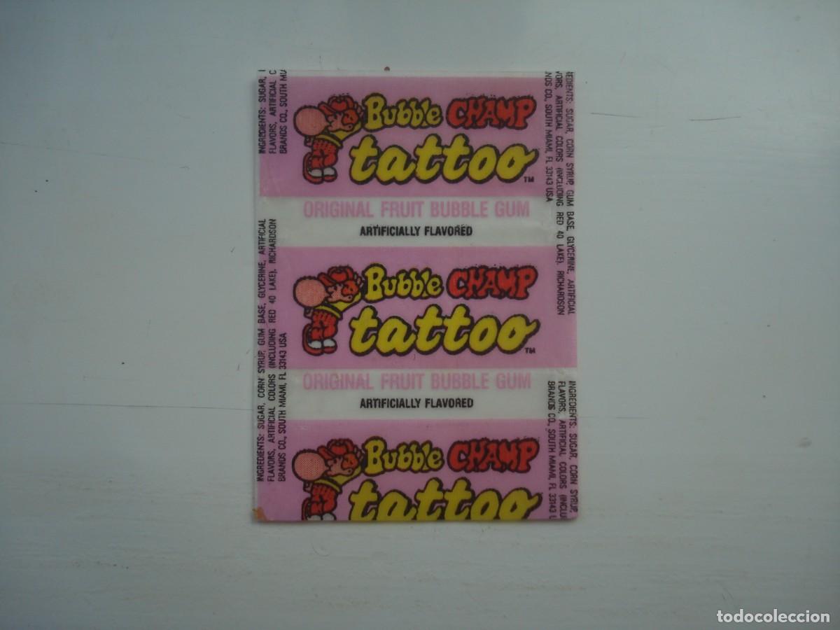 Coleccionismo cromos antiguos: BUBBLE CHAMP ENVOLTORIO CROMOS CHICLES! WRAPPER KAUGUMMI BILDER BUBBLE GUM! - Foto 1
