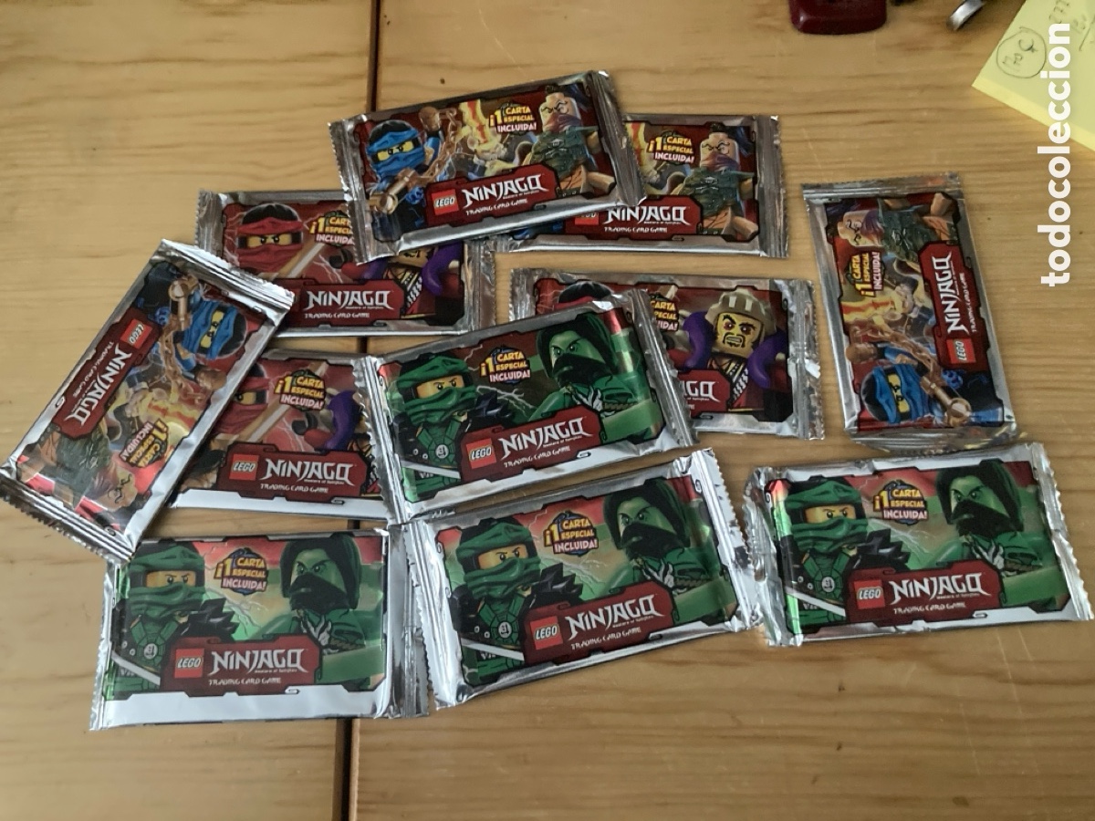 Coleccionismo cromos antiguos: 11 sobres sin abrir lego Ninjago - Foto 1