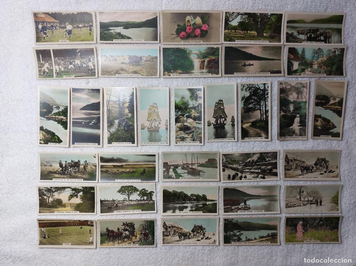 Collectable Antique Stickers: LOTE DE 34 CROMOS FOTOGRAFIAS LONDRES THE HOMELAND SERIES CIGARRILLOS CAVENDERS DE RESZKE A&Ntilde;OS 20