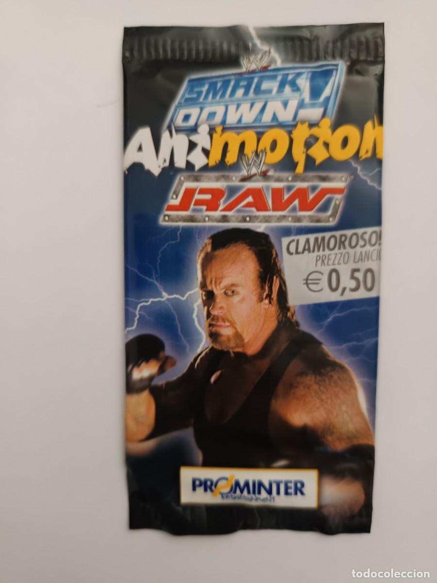 Coleccionismo cromos antiguos: SOBRE DE CROMOS SIN ABRIR SMACK DOWN ANIMOTION RAW PROMINTER - Foto 1