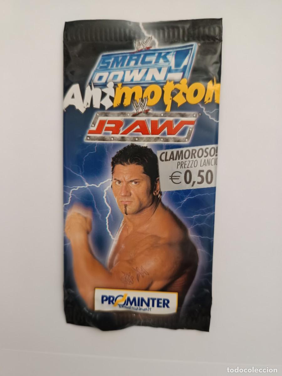 Coleccionismo cromos antiguos: SOBRE DE CROMOS SIN ABRIR SMACK DOWN ANIMOTION RAW PROMINTER - Foto 1