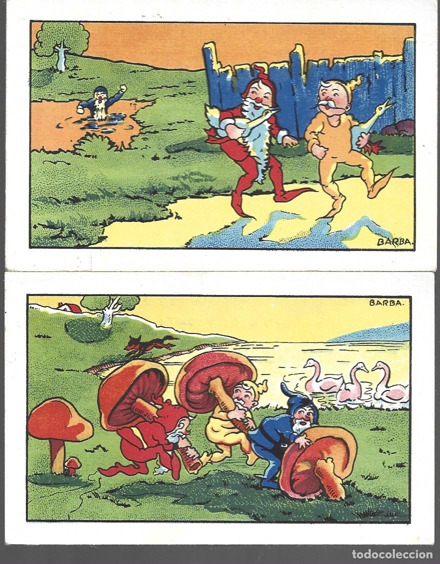 Coleccionismo cromos antiguos: CROMOS DE LOS ALEGRES ENANOS PETER Y PAN SERIE DE 10 CROMOS - Foto 3