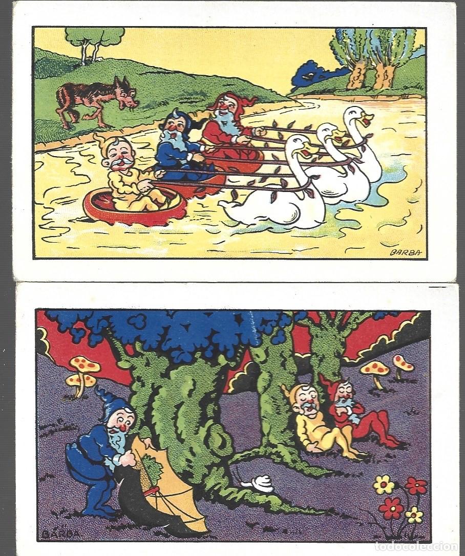 Coleccionismo cromos antiguos: CROMOS DE LOS ALEGRES ENANOS PETER Y PAN SERIE DE 10 CROMOS - Foto 4