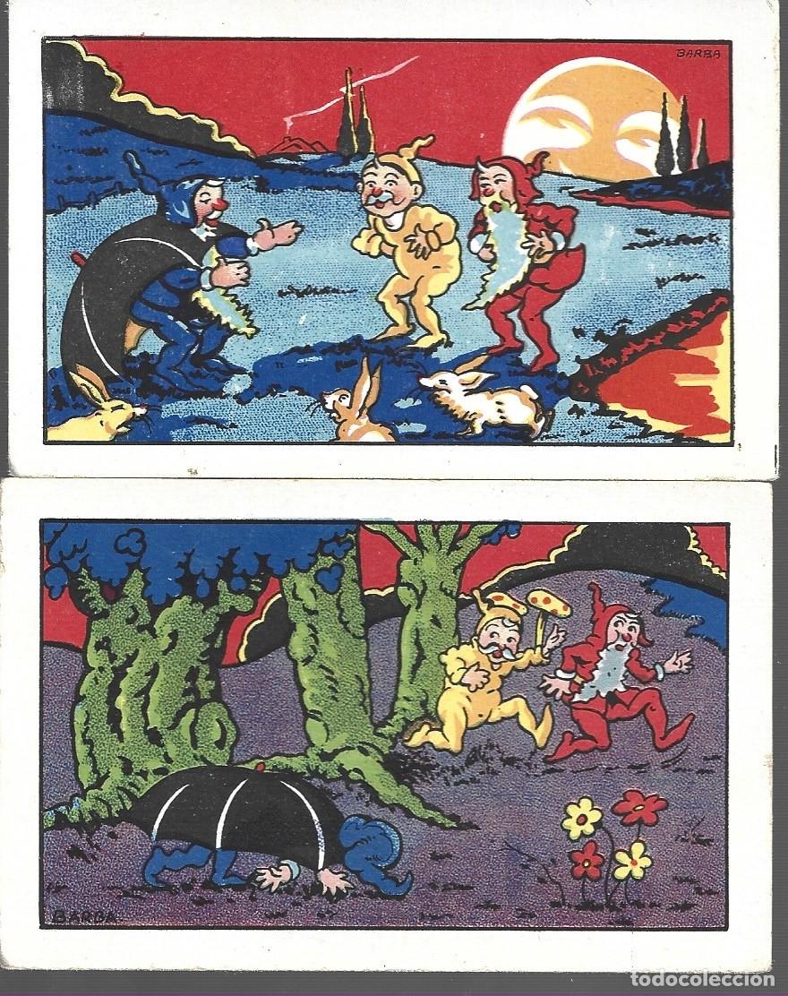 Coleccionismo cromos antiguos: CROMOS DE LOS ALEGRES ENANOS PETER Y PAN SERIE DE 10 CROMOS - Foto 5