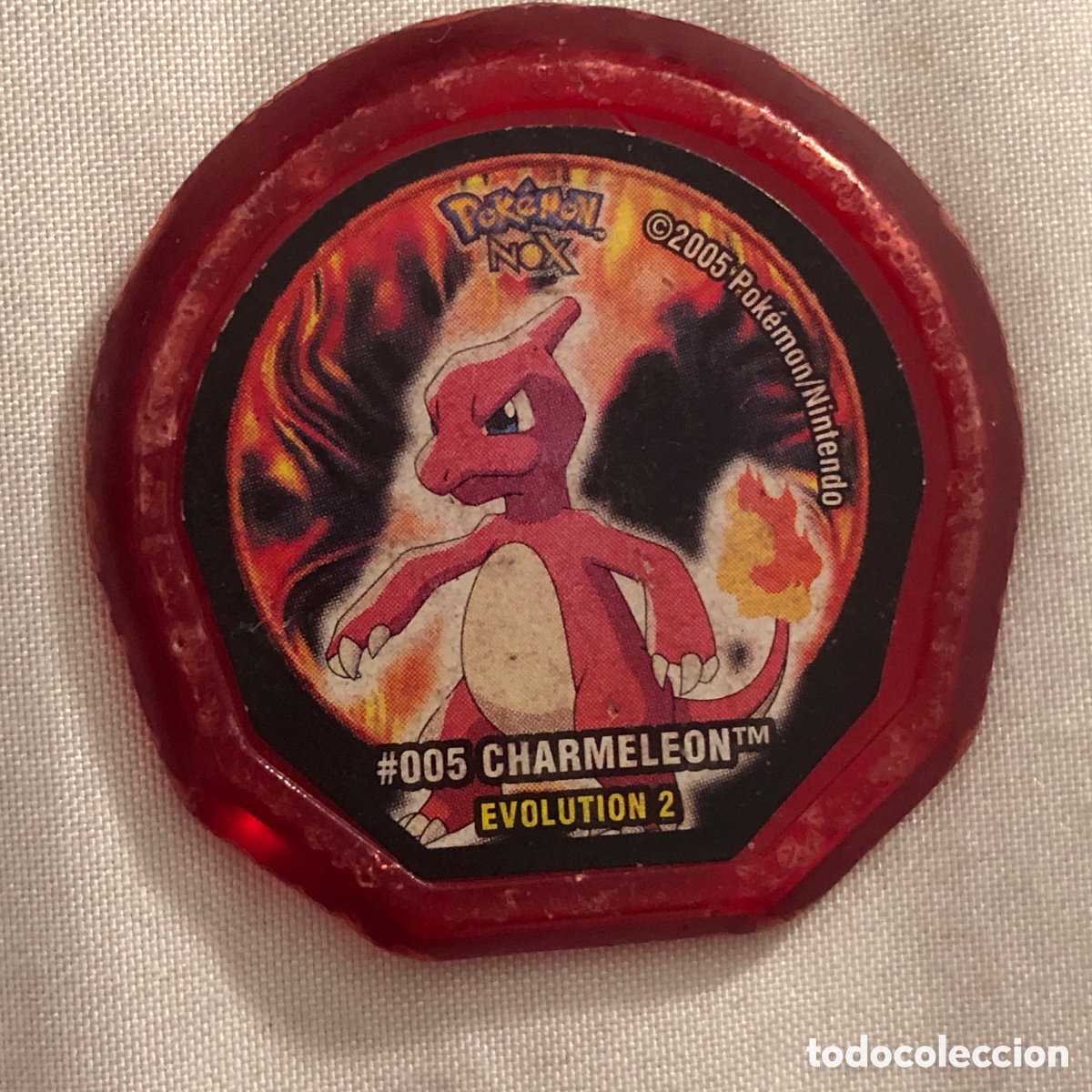 Coleccionismo cromos antiguos: TAZO DE POKEMON NOX - #005 CHARMELEON .EVOLUTION 2 - 2005 NINTENDO - Foto 1