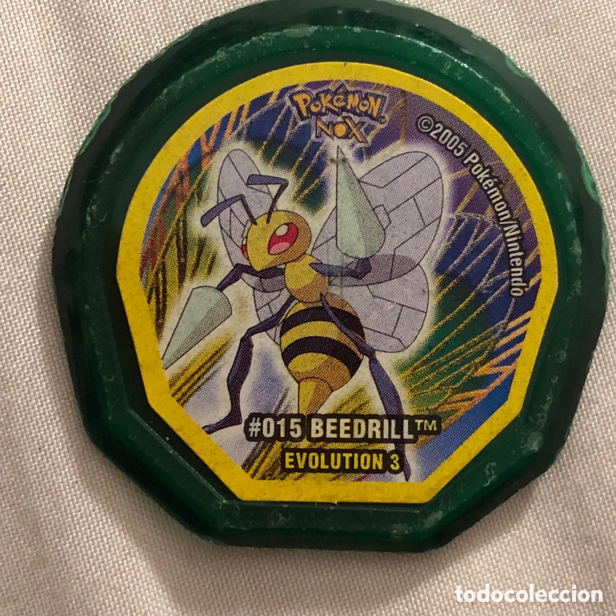 Coleccionismo cromos antiguos: TAZO DE POKEMON NOX - #015 BEEDRILL. EVOLUTION 3 - 2005 NINTENDO - Foto 1