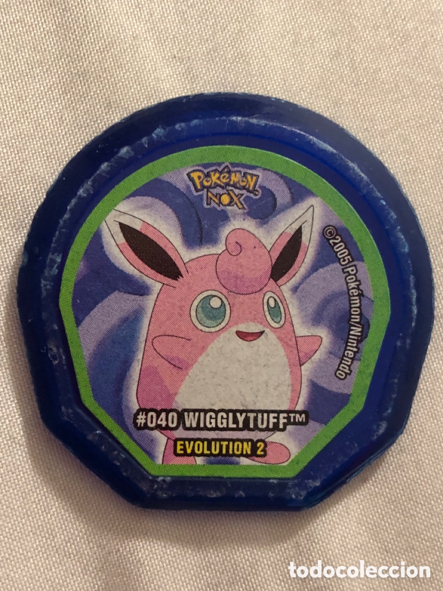 Coleccionismo cromos antiguos: TAZO DE POKEMON NOX - # 040 WIGGLYTUFF. EVOLUTION 2 - 2005 NINTENDO - Foto 1