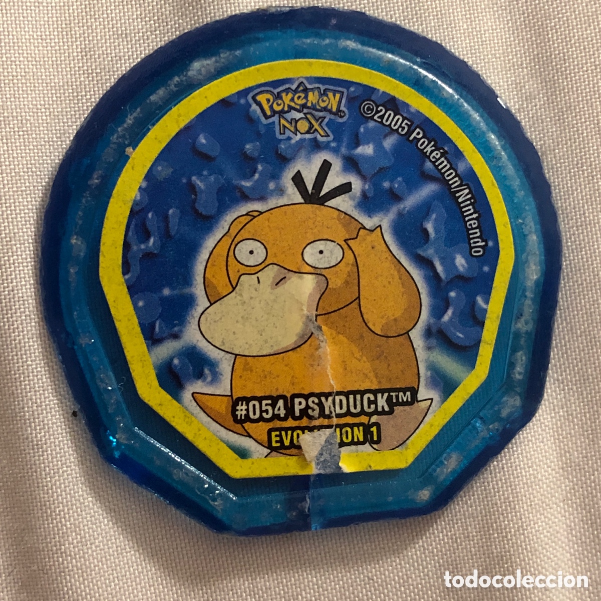 Coleccionismo cromos antiguos: TAZO DE POKEMON NOX - # 054 PSYDUCK EVOLUTION 1 - 2005 NINTENDO - Foto 1