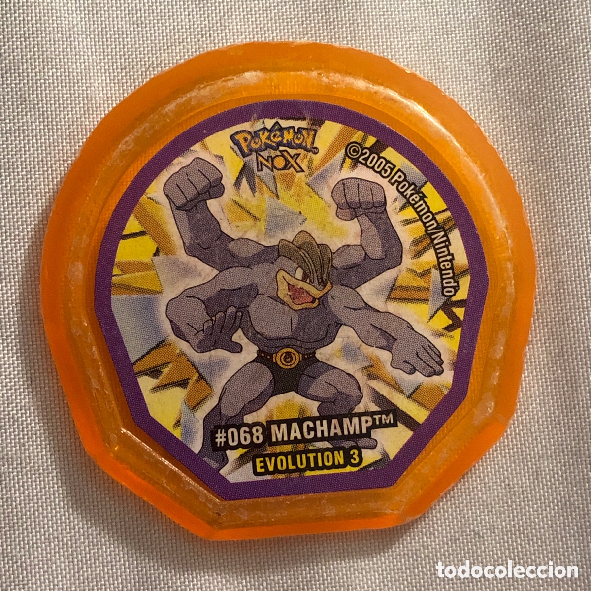 Coleccionismo cromos antiguos: TAZO DE POKEMON NOX - # 068 MACHAMP. EVOLUTION 3 - 2005 NINTENDO - Foto 1