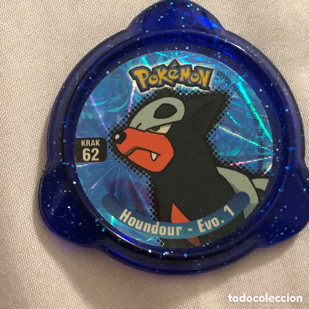 Coleccionismo Cromos antiguos: TAZO DE POKEMON- KRAK 62. HOUNDOR - EVO. 1 - 2005 NINTENDO