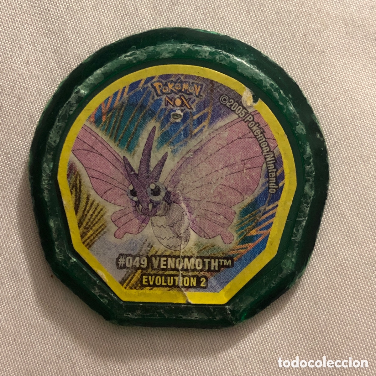 Coleccionismo cromos antiguos: TAZO DE POKEMON NOX - # 049 VENEMOTH. EVOLUTION 2 - 2005 NINTENDO - Foto 1