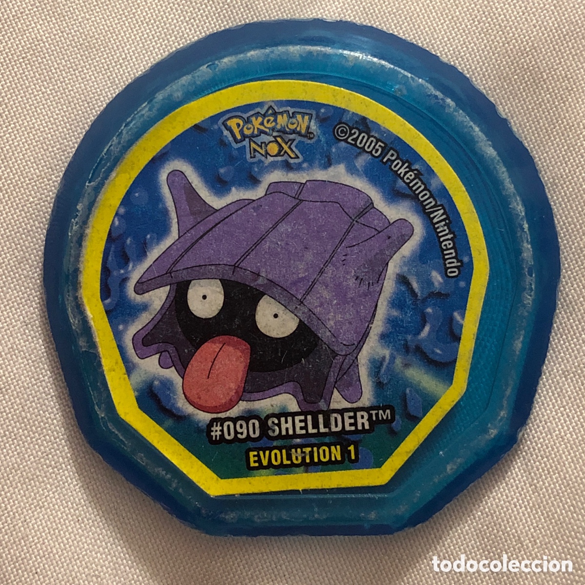 Coleccionismo cromos antiguos: TAZO DE POKEMON NOX - # 090. SHELLDER. EVOLUTION 1 - 2005 NINTENDO - Foto 1