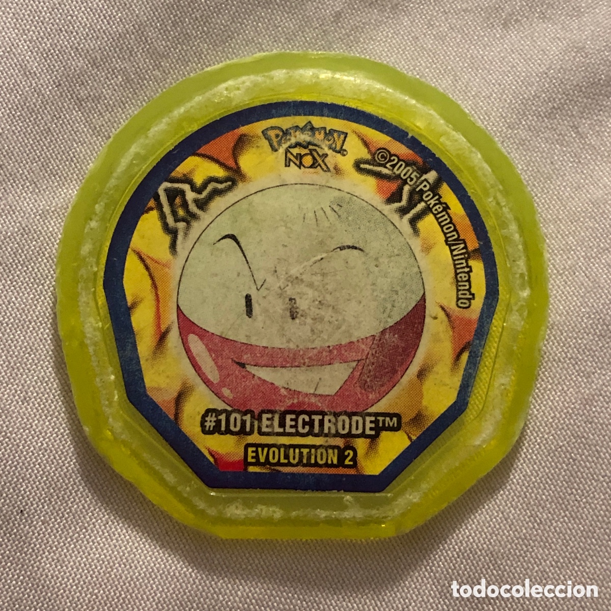 Coleccionismo cromos antiguos: TAZO DE POKEMON NOX - # 101. ELECTRODE. EVOLUTION 2 - 2005 NINTENDO - Foto 1
