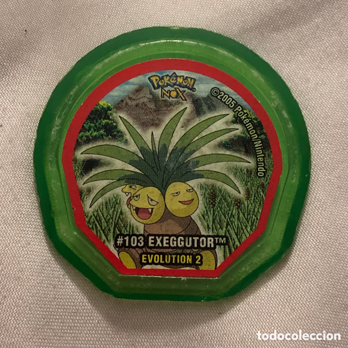 Coleccionismo cromos antiguos: TAZO DE POKEMON NOX - # 103. EXEGGUTOR. EVOLUTION 2 - 2005 NINTENDO - Foto 1