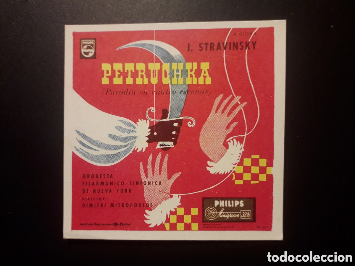 Colecionismo Cromos antigos: I STRAVINSKY, PETRUCHKA, N&deg; 118 ALBUM DISC-CROM 1960 SIN PEGAR PEDIDO M&Iacute;NIMO 3&euro;