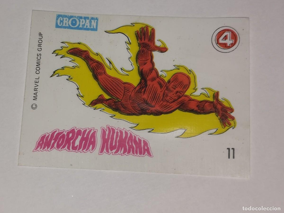 Coleccionismo Cromos antiguos: CROPAN : ANTIGUO CROMO N&ordm; 11 ANTORCHA HUMANA ALBUM DESCUBRE A TUS HEROES FANTASTICOS A&Ntilde;O 1975