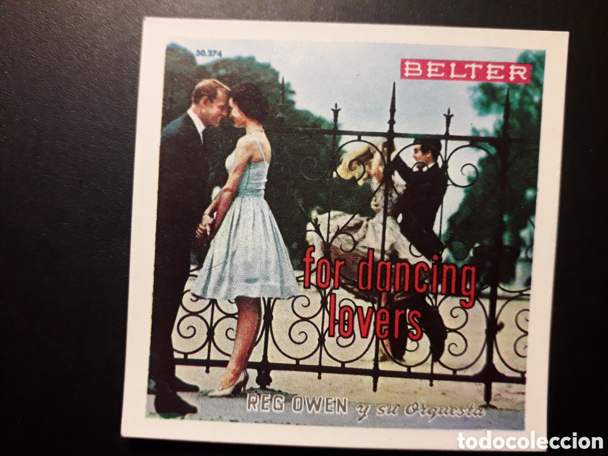 Colecionismo Cromos antigos: FOR DANCING LOVERS N&deg; 78 ALBUM DISC-CROM 1960 SIN PEGAR PEDIDO M&Iacute;NIMO 3&euro;