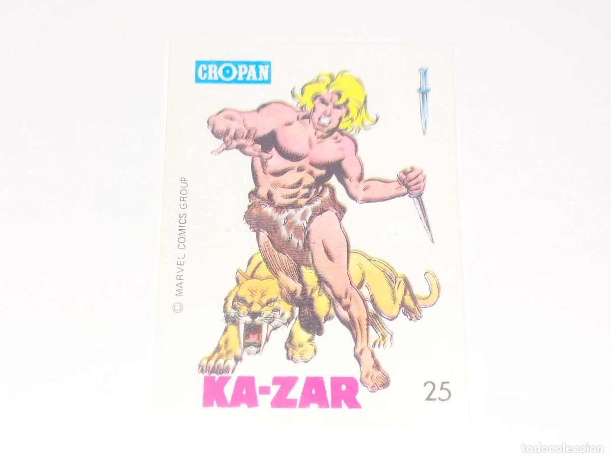 Coleccionismo Cromos antiguos: CROPAN : ANTIGUO CROMO N&ordm; 25 KA ZAR KAZAR ALBUM DESCUBRE A TUS HEROES FANTASTICOS A&Ntilde;O 1975