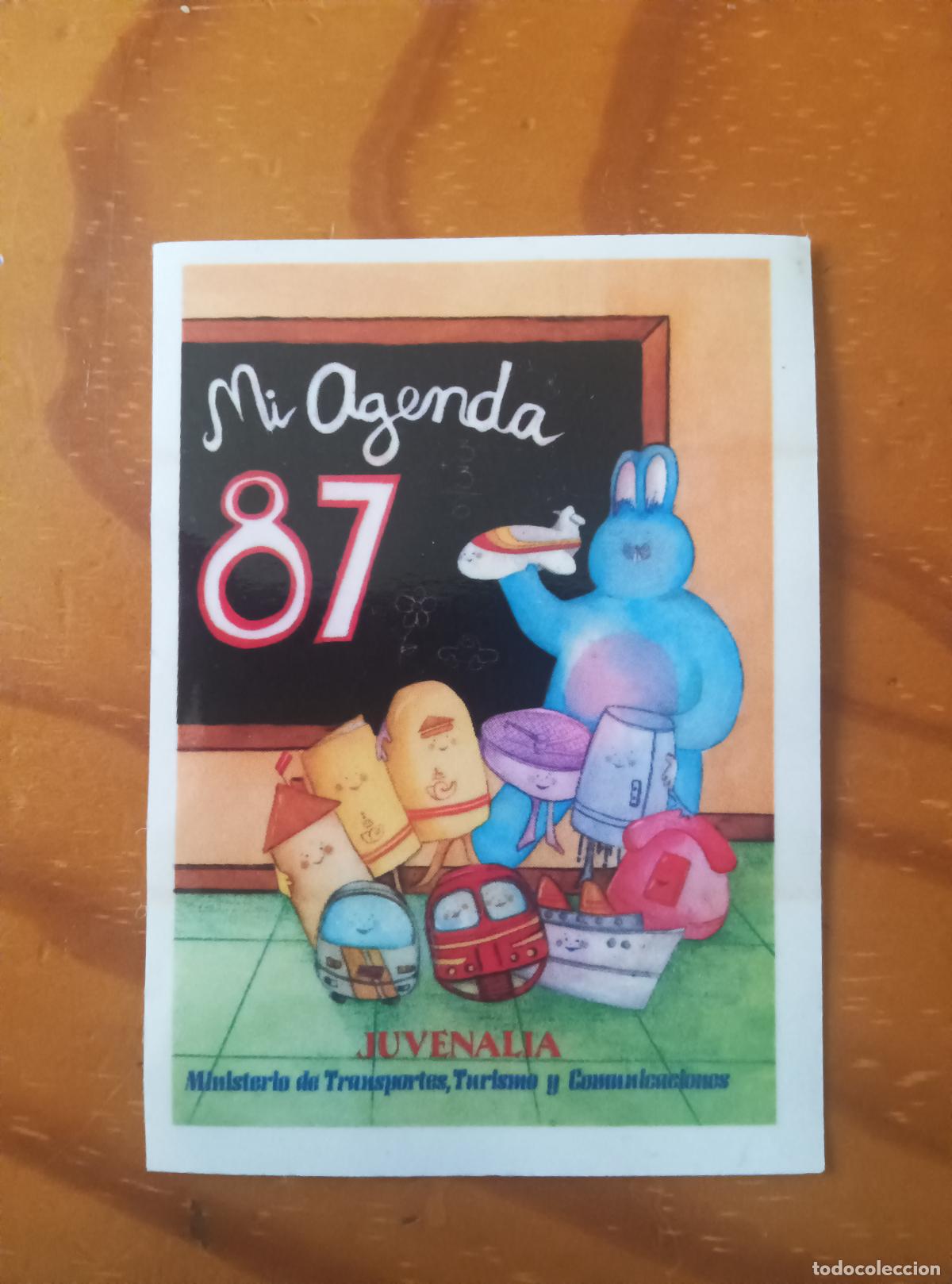 Coleccionismo cromos antiguos: CROMO: MI AGENDA 87, JUVENALIA. MINISTERIO TRANSPORTES, TURISMO Y COMUNICACIONES.