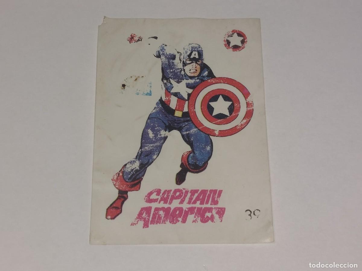 Coleccionismo Cromos antiguos: CROPAN : ANTIGUO CROMO N&ordm; 39 EL CAPITAN AMERICA ALBUM DESCUBRE A TUS HEROES FANTASTICOS A&Ntilde;O 1975