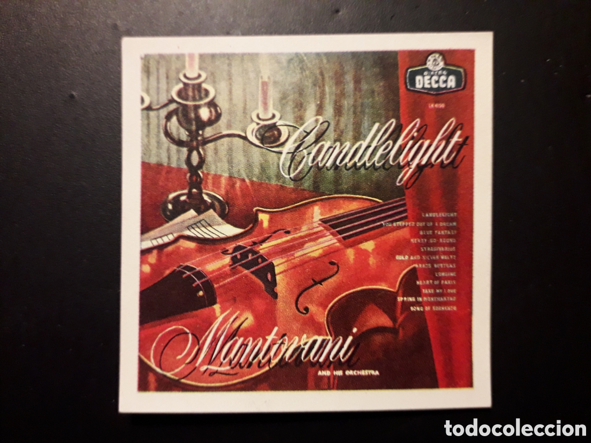 Collectionnisme Cartes &agrave; collectionner anciennes: CANDLELIGHT, MONTOVANI N&deg; 102 ALBUM DISC-CROM 1960 SIN PEGAR PEDIDO M&Iacute;NIMO 3&euro;