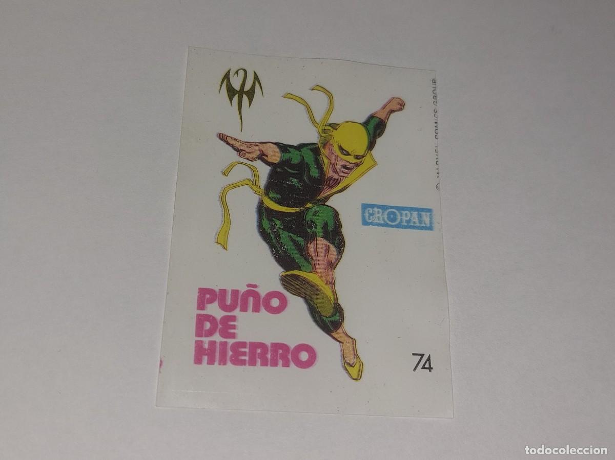 Coleccionismo Cromos antiguos: CROPAN : ANTIGUO CROMO N&ordm; 74 PU&Ntilde;O DE HIERRO ALBUM DESCUBRE A TUS HEROES FANTASTICOS A&Ntilde;O 1975