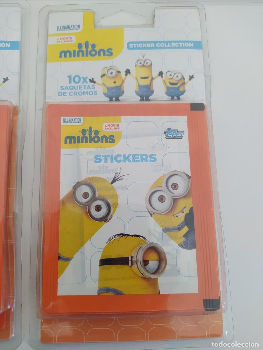 Coleccionismo cromos antiguos: Blister Topps Minions cromos stickers - Foto 1