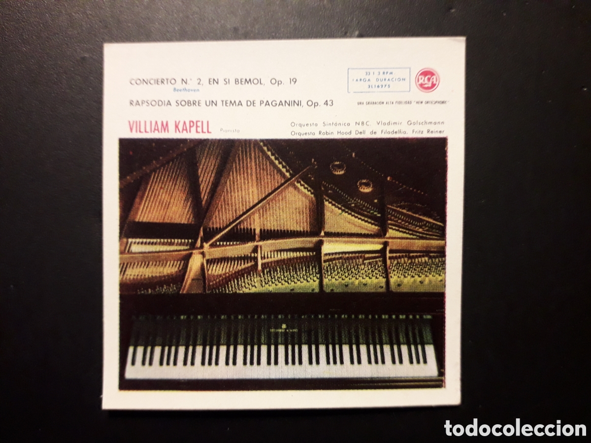 Collectionnisme Cartes &agrave; collectionner anciennes: VILLIAM KAPELL N&deg; 91 ALBUM DISC-CROM 1960 SIN PEGAR PEDIDO M&Iacute;NIMO 3&euro;