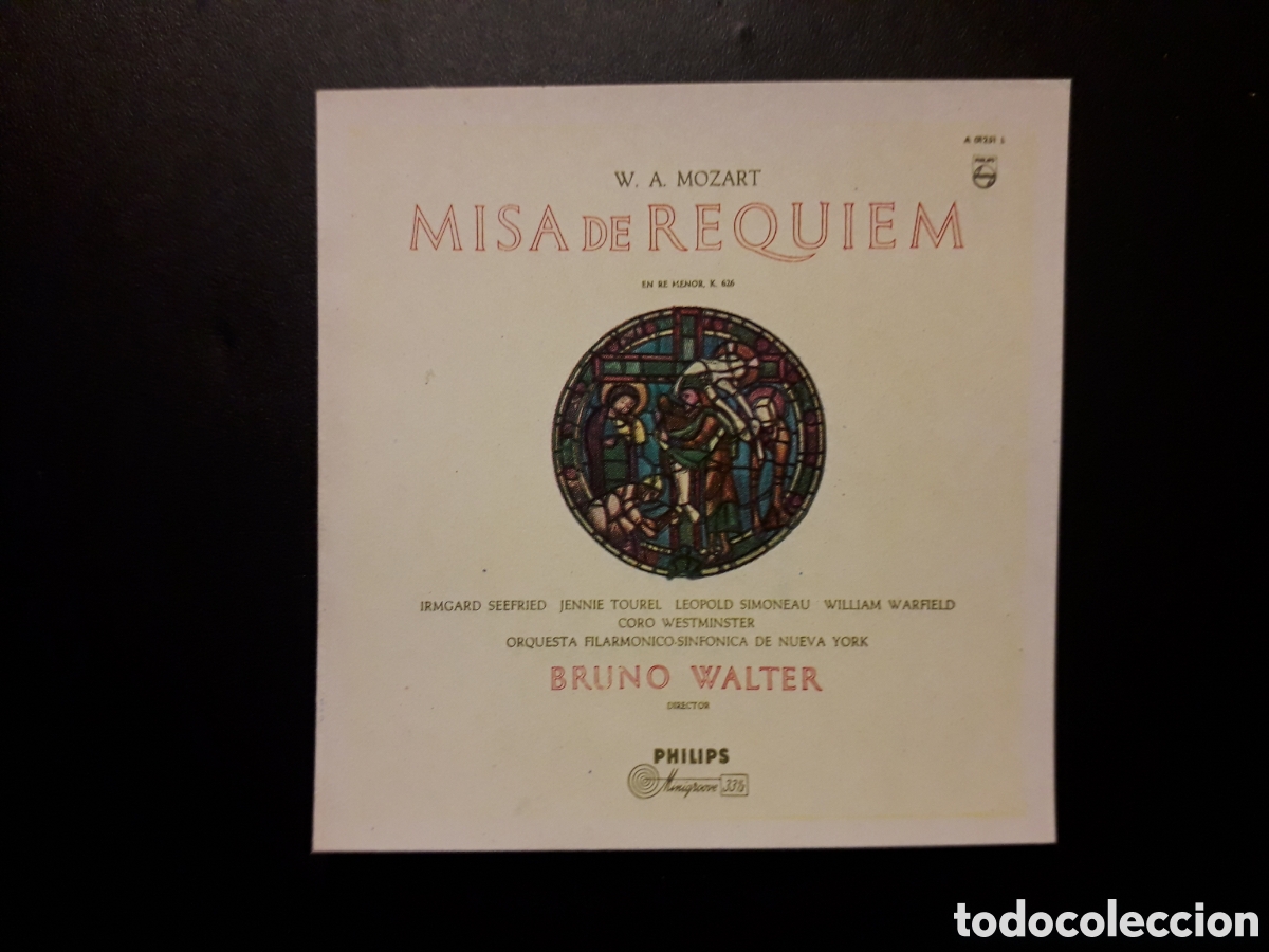Coleccionismo Cromos antiguos: W A MOZART, MISA DE REQUIEM N&deg; 92 ALBUM DISC-CROM 1960 SIN PEGAR PEDIDO M&Iacute;NIMO 3&euro;