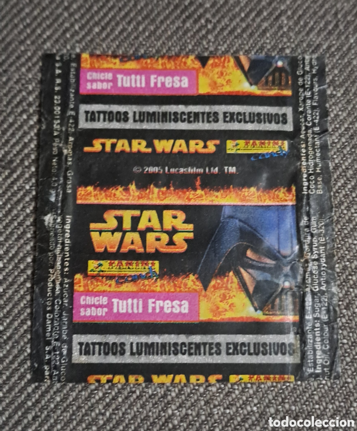 Coleccionismo cromos antiguos: Envoltorio Chicles - Star Wars - Foto 1