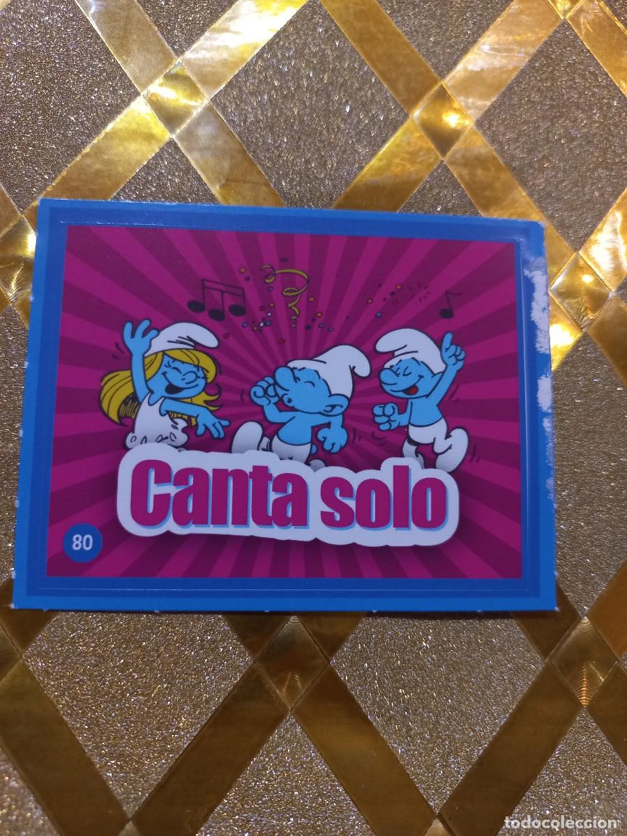 Coleccionismo Cromos antiguos: CROMO NUMERO 80 DE CUIDANDO EL PLANETA CON LOS PITUFOS ALCAMPO !