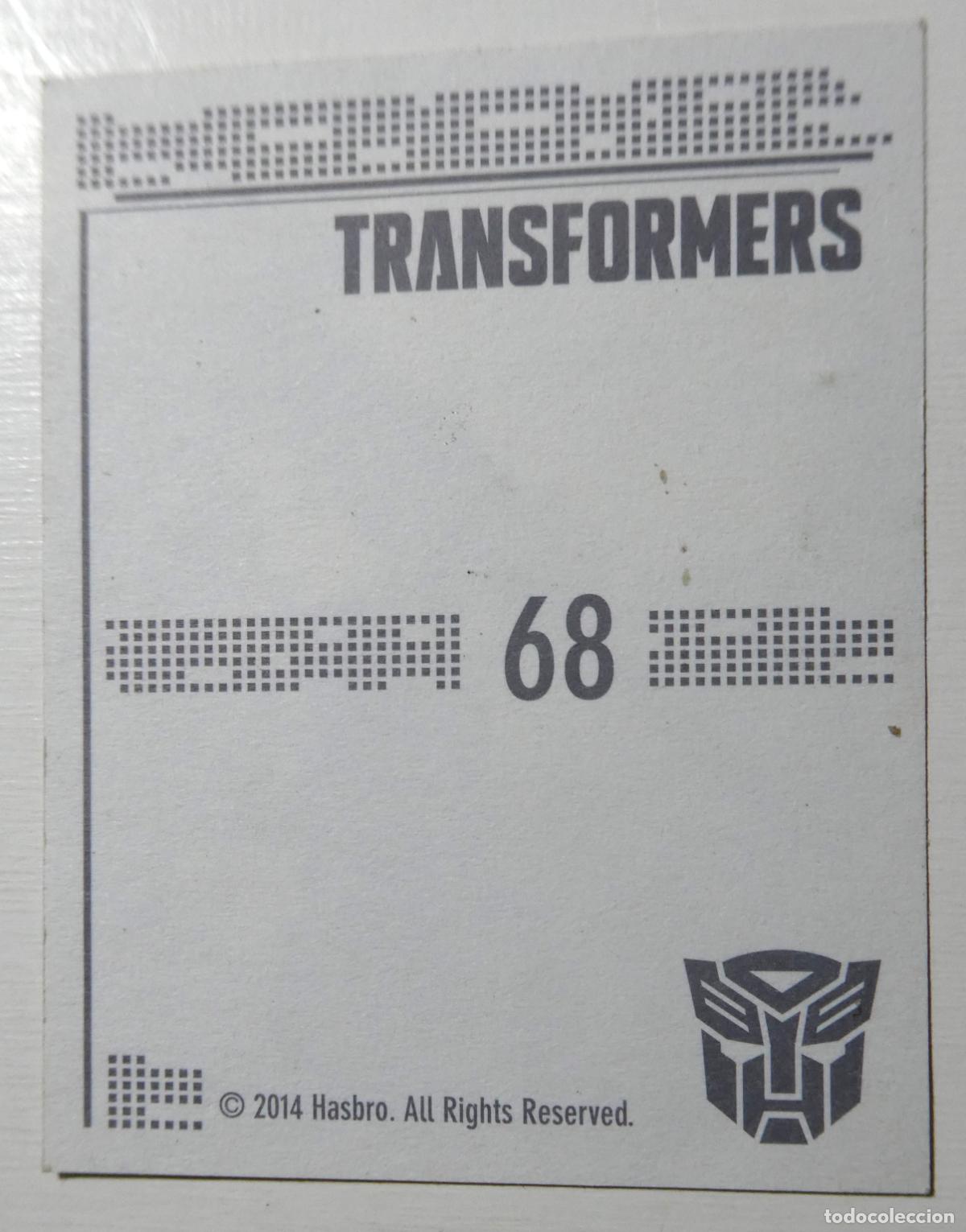 Coleccionismo cromos antiguos: CROMO DE TRANSFORMERS SIN PEGAR N&ordm; 68 A&Ntilde;O 2014 - Foto 2
